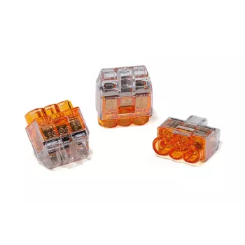 HellermannTyton HCPM-3 steekklem 3-polig transparant 1-2.5 mm² flexibel 0.5-2.5 mm² massief