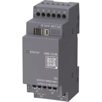 Siemens LOGO! DM8 6ED1055-1MB00-0BA3 digitale uitbreidingsmodule 4DI/4DO relais 12/24V DC