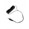 ALLNET batterij 1-pack voor 18650 Li-Ion accu met holle stekker 5,1x2,1 mm