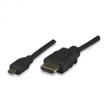 ALLNET HDMI naar Micro HDMI-kabel 1m 4K/60Hz zwart (ALL-HDMI-Micro-1m)