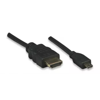 ALLNET HDMI naar Micro HDMI-kabel 1m 4K/60Hz zwart (ALL-HDMI-Micro-1m)