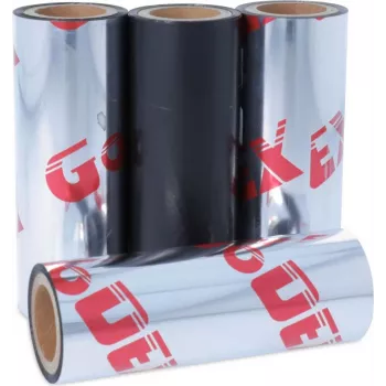 Godex thermotransferlint wax/resin zwart 57mm x 74m (265.057.074.4.05)