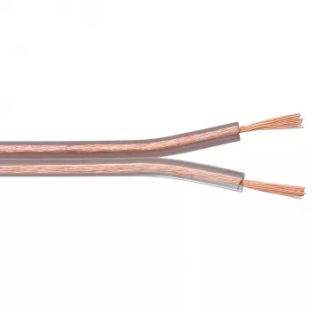 VALUE Secomp bulk luidsprekerkabel 100 m transparant 2x0,75 mm²