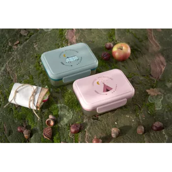 Lassig Adventure Bus lunchbox - groen/geel/oranje
