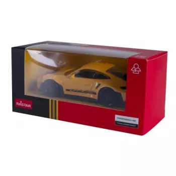 JAMARA Porsche 911 GT3 RS 1:43 geel diecast modelauto (402238)