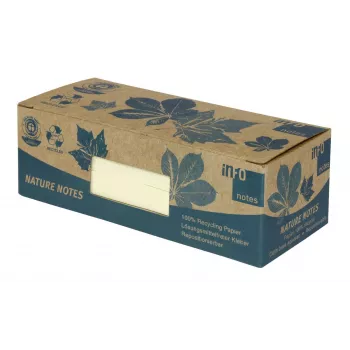 inFO plaknotities 5653-11box 50x40mm geel 12 blokken/pack