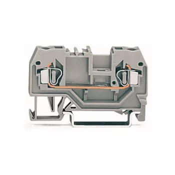 WAGO 280-901 doorvoerklem, 2-geleider, 2,5 mm², CAGE CLAMP, grijs