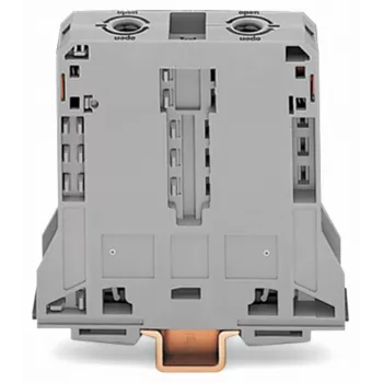 WAGO 285-195 CAGE CLAMP® DIN-rail klem, 2-geleider, 125A, 1000V, grijs