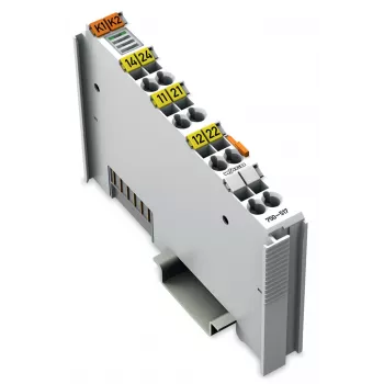 WAGO 750-517 - 2-kanaals relaisschakelmodule, 1,5 kV isolatie, 24 VDC, DIN-rail