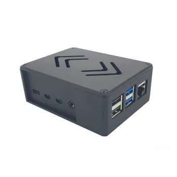 ALLNET Rock 4 C+ aluminium behuizing ecoPI PRO LP zwart voor Radxa Rock Pi 4C Plus