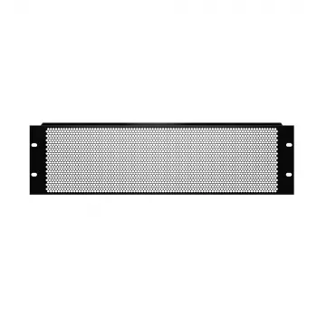 Adam Hall 87223VR 19 inch 3U stalen rackpaneel zwart 1,5 mm