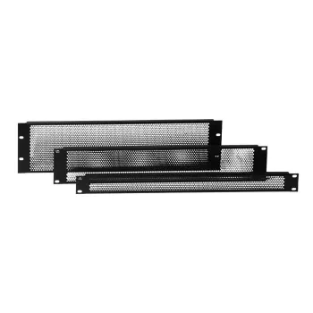 Adam Hall 87223VR 19 inch 3U stalen rackpaneel zwart 1,5 mm