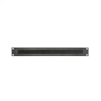 Adam Hall 19 inch 1U rack-blindplaat met borstelstrip 87221BRUSH zwart