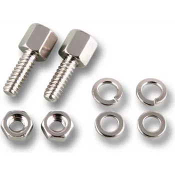 EFB Elektronik ESV draadeindbout-set UNC 4-40 met vernikkelde moer, zilver
