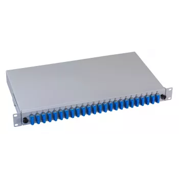 EFB Elektronik Fiber Optic Patch Panel - Rack Mount - SC SM X 48 - grijs, RAL 7035 - 1U - 19 inch