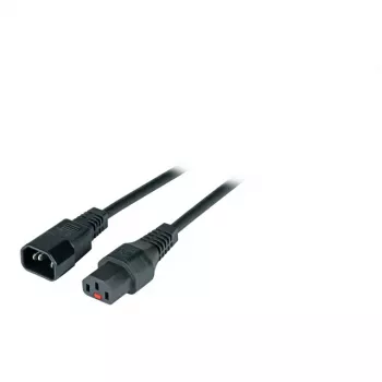 EFB-Elektronik IEC Lock stroomverlengkabel C14 naar C13, 2,0 m, zwart (EK601SW.2)