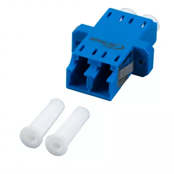 EFB Elektronik LC-Duplex OM3 kunststof aqua behuizing one-piece SC-Simplex koppeling
