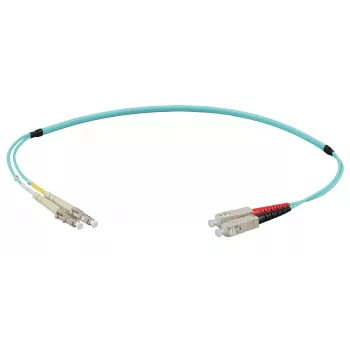 EFB Elektronik IPL-DF-LCUSCU-3-0200 glasvezel-patchkabel 2 m OM3 LC naar SC