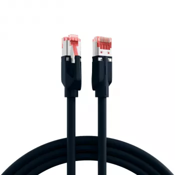 EFB-Elektronik RJ45-patchkabel Cat.6A S/FTP LSZH Draka UC900 TM21 zwart 40m