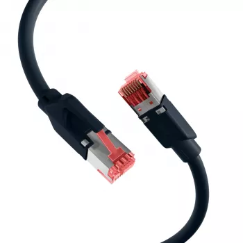 EFB-Elektronik RJ45-patchkabel Cat.6A S/FTP LSZH Draka UC900 TM21 zwart 40m