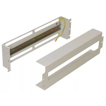 EFB-Elektronik 19 inch 3U stroomverdeling / behuizing voor beveiligingsschakelaars, RAL 9005 diepzwart