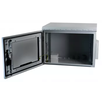 EFB Elektronik 19 inch wandbehuizing IP55 9U glazen deur diepte 600 mm RAL7035