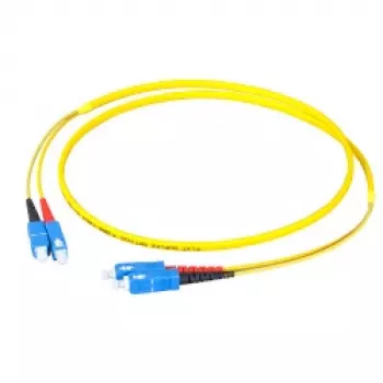 EFB-Elektronik duplex jumper SC-SC 9/125µm OS2 LSZH flat twin 3x5mm geel 40m