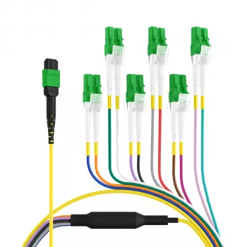 EFB Elektronik MTPF12LCAPC-3 3 m OS2 MTP 12x LC glasvezel breakout-kabel