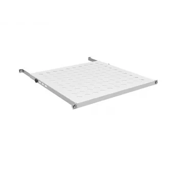 EFB Electronics 19 inch 0,5U vaste legplank, inbouwdiepte 750-850 mm, draagvermogen 70 kg, kastdiepte 1000 mm, lichtgrijs (RAL 7035)