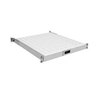 EFB-Elektronik 19 inch 1U uitschuifbare bodem, verstelbare inbouwdiepte 950-1050 mm, 30 kg draagvermogen, kastdiepte 1200 mm, RAL 7035 lichtgrijs