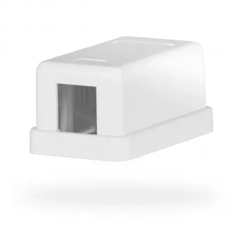 EFB Electronics keystone-aansluitdoos, 1 poort, opbouw, zuiver wit, lege behuizing