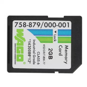 WAGO 758-879/000-001 - 2 GB - SD - NAND - 20 MB/s - 17 MB/s - zwart