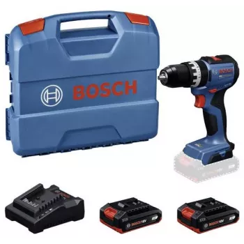 BOSCH Professional GSB 18V-52 accu-slagboorschroevendraaier set met 2 accu's 2,0 Ah, L-Case