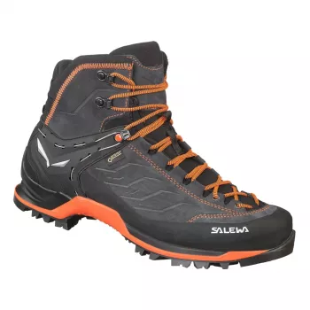 SALEWA Mountain Trainer Mid GTX Wandelschoenen - Asphalt/Fluo Orange - UK 10 (EU 44.5)