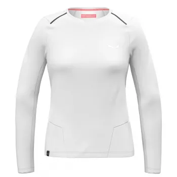 Dames Salewa Pedroc Dry Tee sweatshirt - wit