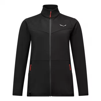 SALEWA Puez Cammino dames full-zip hoody Black Out maat 36 (S)