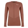 Salewa Zebru Medium Warm AMR L/S T-shirt dames thermobaselayer - Etruskischrood, maat S