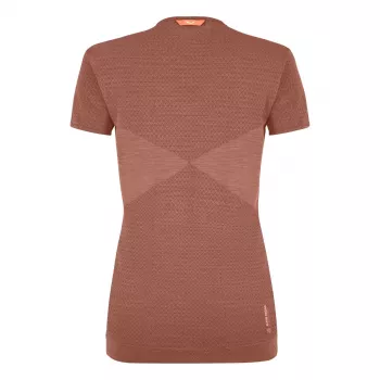 Salewa Zebru Medium Warm merino T-shirt - Etruscan Red, maat M