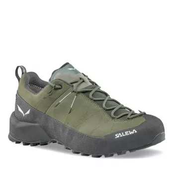 Salewa Wildfire Leather 2 GTX approachschoen - Faded Green/Black, EU 45