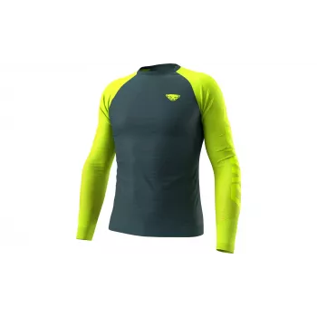 SALEWA Dynafit Ultra S-Tech L/S tee - Ultra Yellow, maat L/XL