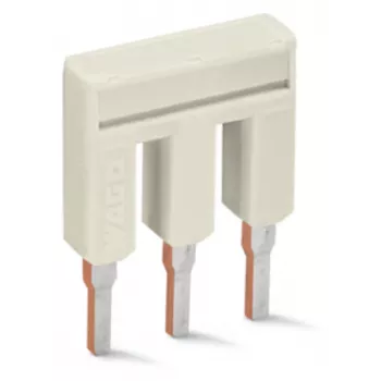 WAGO 2002-403 push-in doorverbinder, 3-weg, geïsoleerd, lichtgrijs