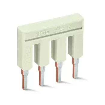 WAGO 2002-408 doorverbinder, 8-weg, geïsoleerd, 25 A, lichtgrijs
