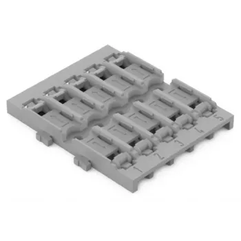 WAGO 221-2525 montageadapter voor verbindingsklemmen van de serie 221, 5-pack, grijs