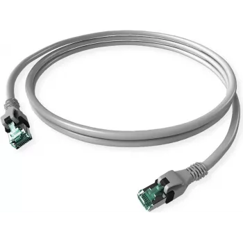 ZVK GMBH DualBoot Cat.6A S/FTP Push-Pull patchkabel, grijs, 7,5 m