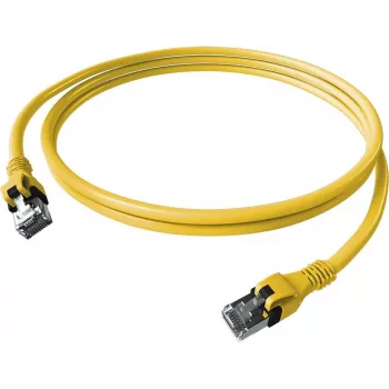 EasyLan saCon DualBoot patchkabel S/FTP geel 3,00m Cat.6A