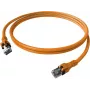 EasyLan saCon DualBoot-patchkabel S/FTP Cat.6A oranje 1,0 m