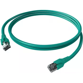 EasyLan FlexBoot patchkabel Cat.6A S/FTP met saCon-connector, turkoois, 3 m