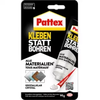 Pattex Universele lijm Bohren überflüssig Crystal Clear PKBC1 90g