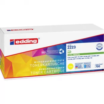 Edding EDD-2223 Gele tonercartridge compatibel met HP 117A (W2072A) – 700 pagina's