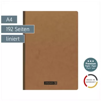 BRUNNEN FACT!plus oefenschrift A4 gelinieerd 96 blad bruin 104347170